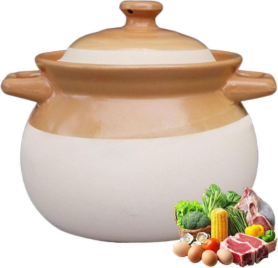 Keramische braadpan Soeppan stoofpan Gezond koken Gelijkmatige warmte 2 liter