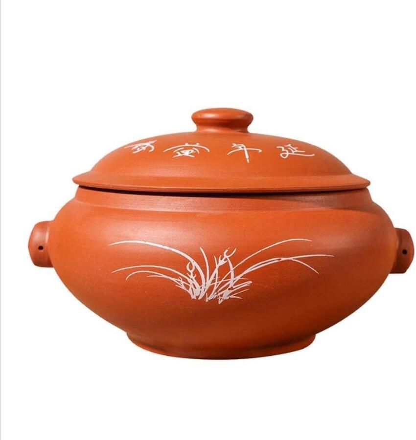 Keramische Braadpan Stoofpan Soeppan Langzaam Koken Behoudt Originele Aroma 4 Liter A