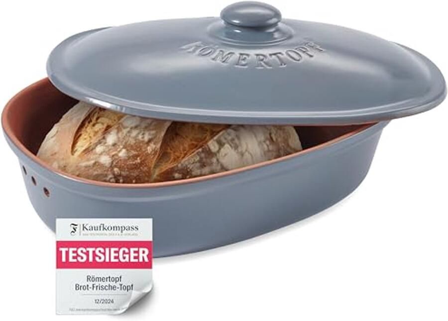 Keramische Broodpot voor het Bewaren van Brood en Gebak 30x21x14 5cm