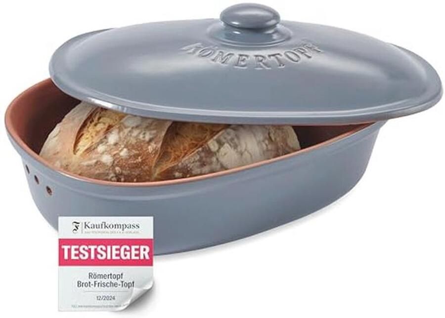Keramische Broodpot voor het Bewaren van Brood en Gebak 30x21x14 5cm