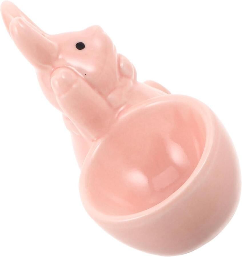 Keramische Eierdop Konijn Houder Ontbijt Tafeldecoratie Schattig Dierontwerp 8.2 x 7.3 x 4 cm Roze