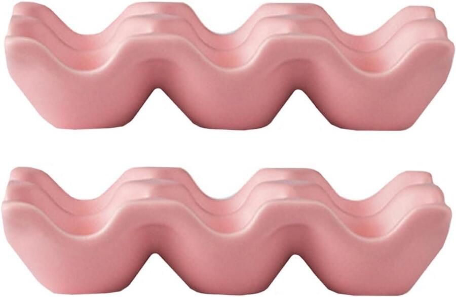 Keramische Eierhouder Eierbakje Eierrek Keuken Organiseren Gladde Keramische Afwerking 6 Eieren Roze