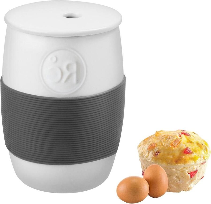Keramische Eierkoker Magnetron Stroper Snelle Maaltijden Dubbele Kops Compact Formaat Wit