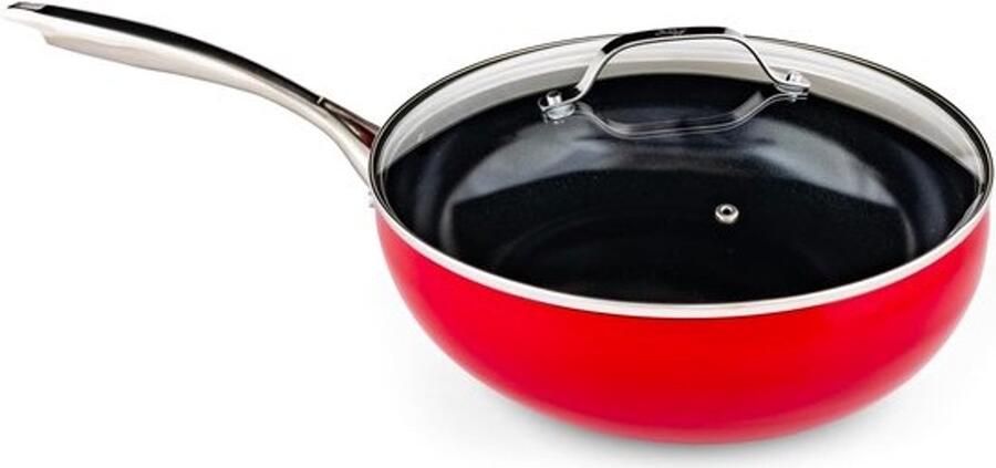 Keramische gecoate antiaanbak wok 30 cm Gezond koken zonder schadelijke stoffen