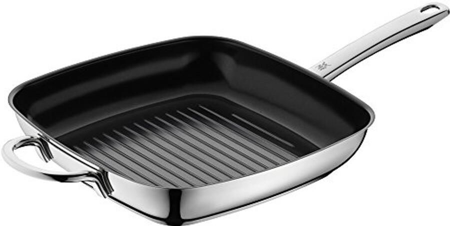 Keramische Grillpan 28 cm met TransTherm Bodem Geschikt voor Inductie en Oven Ideaal voor Tasty Gegrilde Gerechten