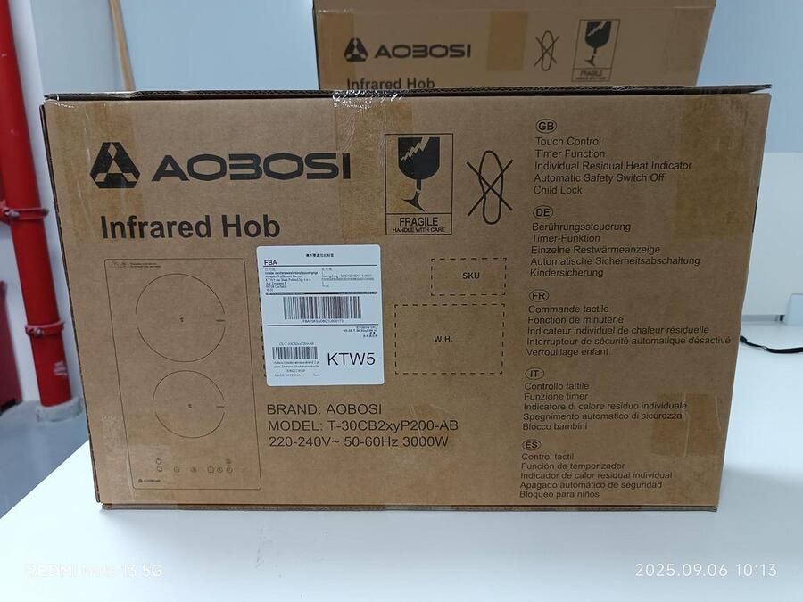 Keramische Inbouwkookplaat met 2 Kookzones