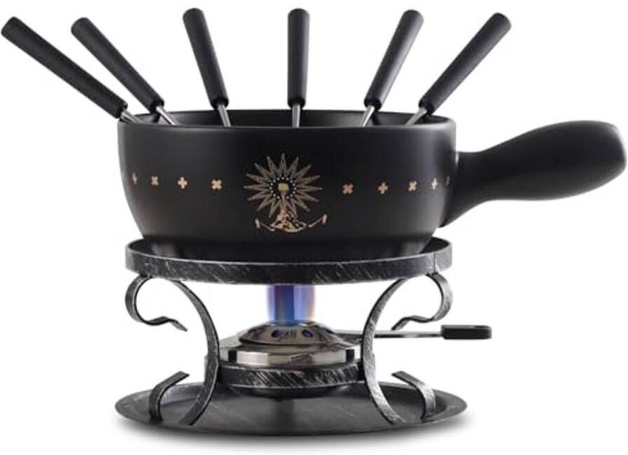 Keramische kaas fondue set voor een onvergetelijke ervaring