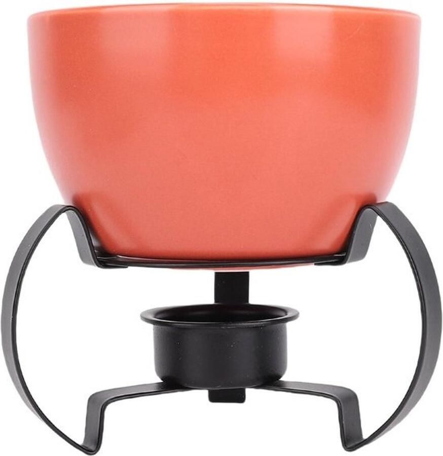 Keramische Kaasfonduepan Elegante Fondueset Gezellige Avonden Europees Design 13 X 118 Cm Oranje
