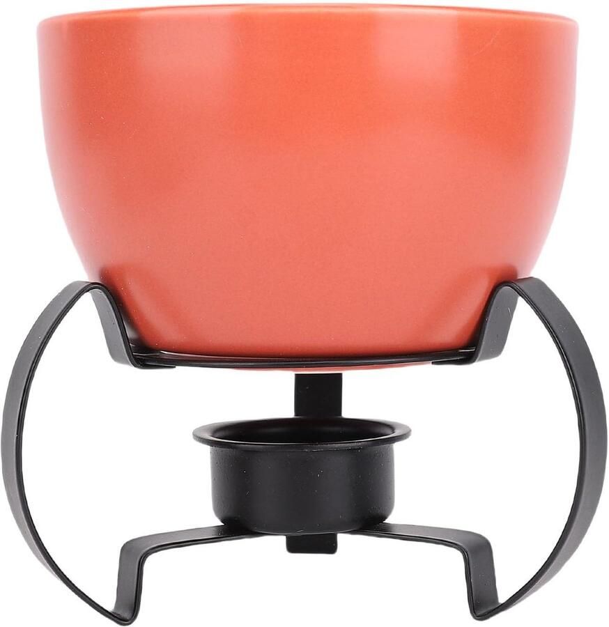 Keramische Kaasfonduepan Elegante Fondueset Gezellige Avonden Europees Design 13 X 118 Cm Oranje