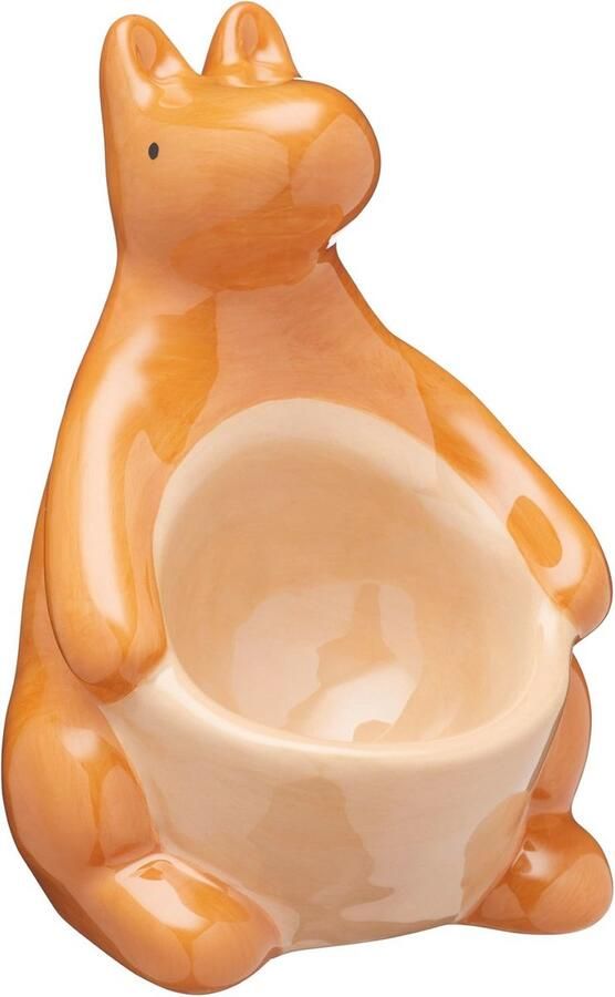 Keramische kangoeroe-eierbeker voor een schattig ontbijt 9 5 x 7 5 x 10 5 cm