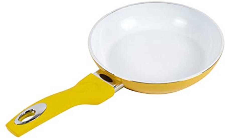 Keramische Koekenpan Ø 20 cm Gele Kleur Geschikt Voor Alle Fornuizen
