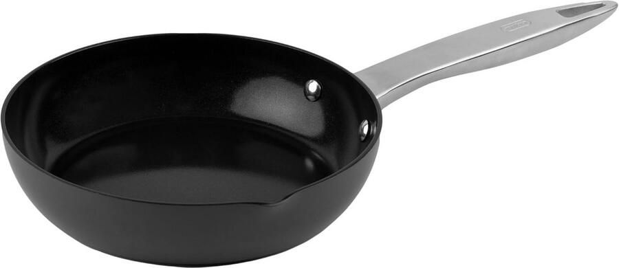 Keramische Koekenpan 20 cm Gerecycled Aluminium Anti-aanbaklaag Ovenbestendig Inductie Geschikt