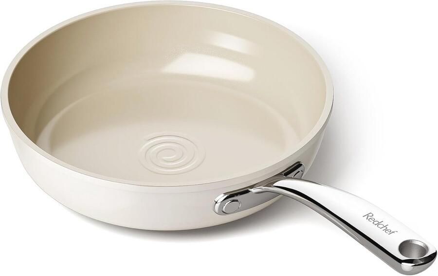 Keramische Koekenpan 20 cm met Antiaanbaklaag Vaatwasser- en Ovenbestendig Geschikt voor Inductie