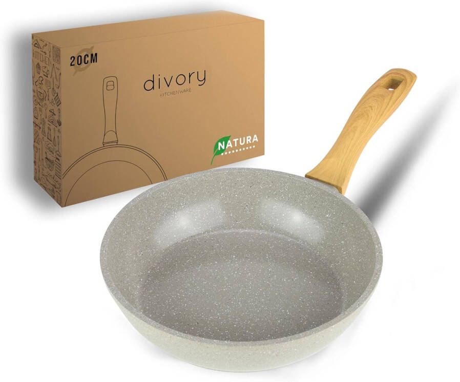 Keramische Koekenpan 20cm Inductiepan PFAS- & PTFE-vrij Oven- en Vaatwasmachinebestendig