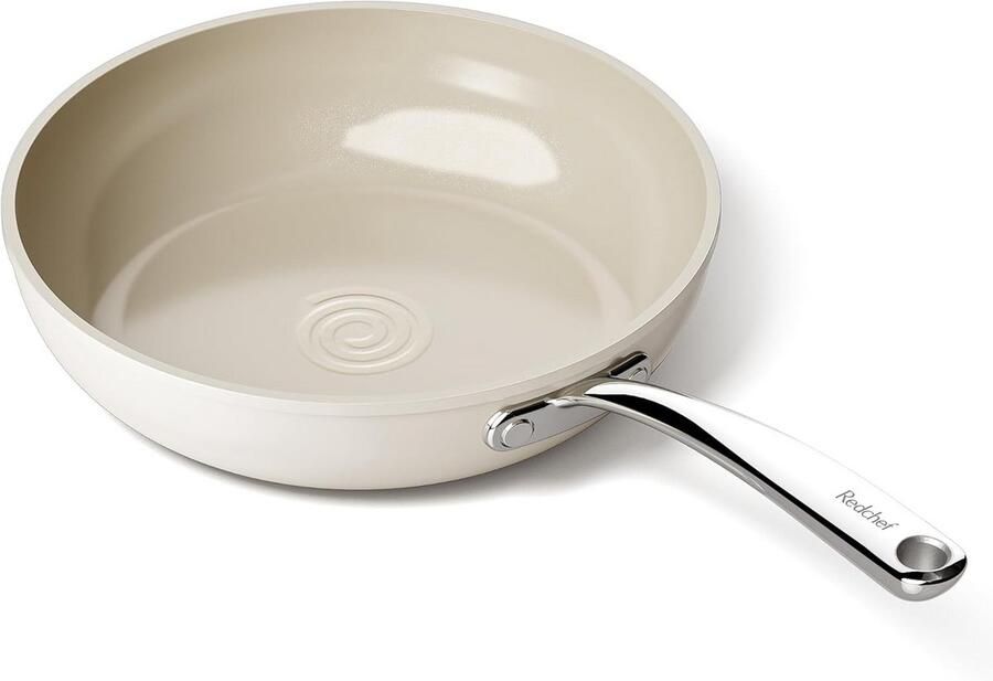 Keramische Koekenpan 24 cm met Antiaanbaklaag voor Alle Warmtebronnen Vaatwasserbestendig Inductie- en Ovenbestendig