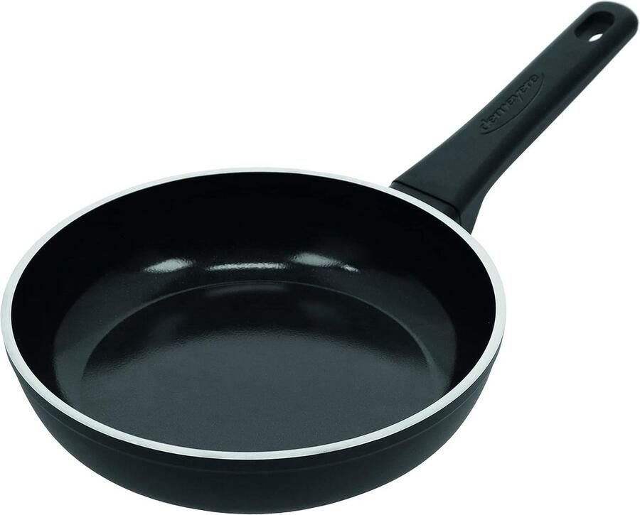 Keramische koekenpan met antiaanbaklaag voor alle warmtebronnen inclusief inductie 20 cm