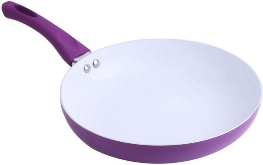 Keramische Koekenpan Antiaanbak Pan Dagelijks Koken Dubbele Bodem 26 cm Blauw