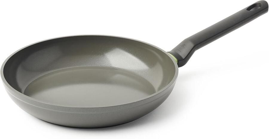 Keramische Koekenpan Antiaanbak pan Gezond bakken PFAS-vrije coating 26 cm Grijs