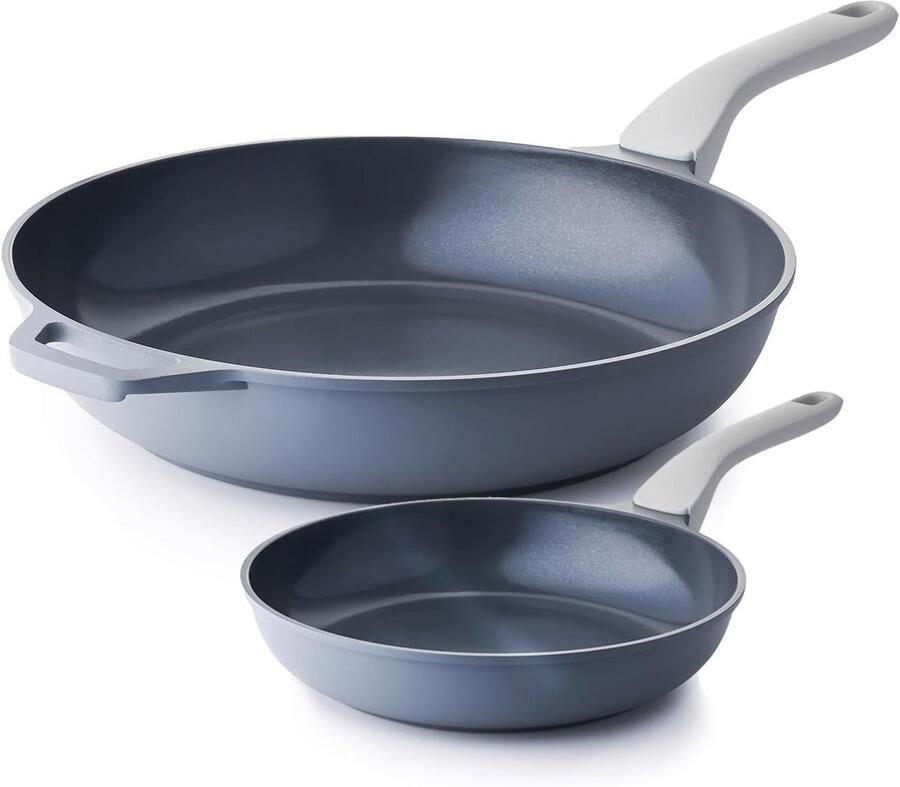 Keramische koekenpan Antiaanbak pan Gezond koken Giftige stoffen vrij 20 en 30 cm Zwart