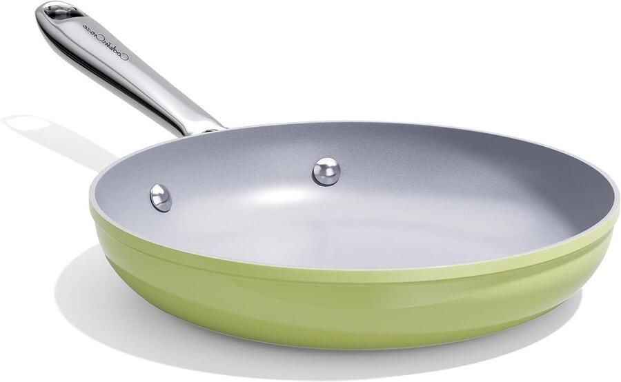 Keramische koekenpan Antiaanbak pan Gezond koken Pannenkoeken en eieren 25 cm Avocado Groen