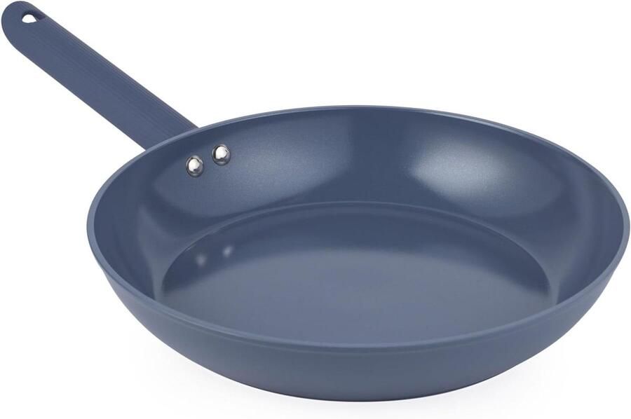 Keramische Koekenpan Antiaanbak Pan Gezond Koken PFAS-vrij 28 cm Blauw