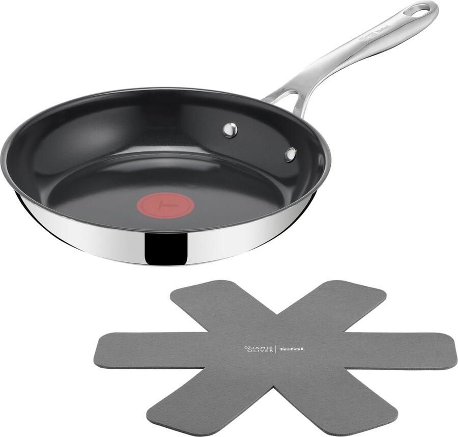 Keramische Koekenpan Antiaanbakpan Bakpan Dagelijks Koken Thermo-Signal Technologie 24 cm Staal