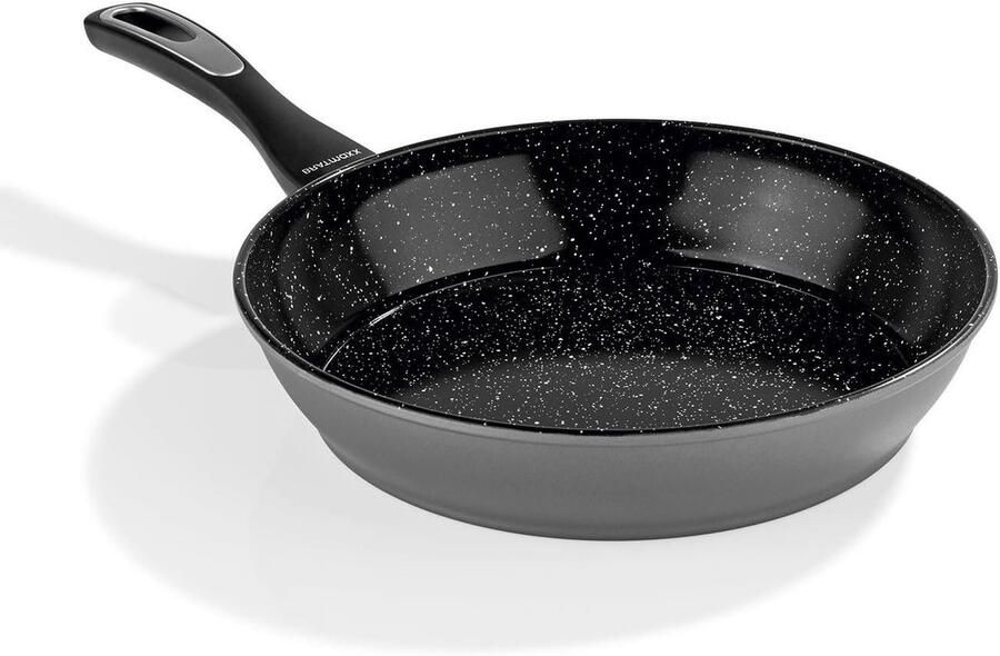 Keramische Koekenpan Antiaanbakpan Braadpan Gezond Koken Krasbestendig Pareleffect 28 cm Antraciet