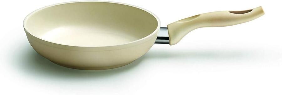 Keramische Koekenpan Antiaanbakpan Dagelijks Koken Keramische Coating 20 cm Diameter Beige