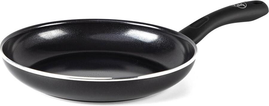 Keramische Koekenpan Antiaanbakpan Dagelijks Koken PFAS-Vrij 28cm Diameter Zwart