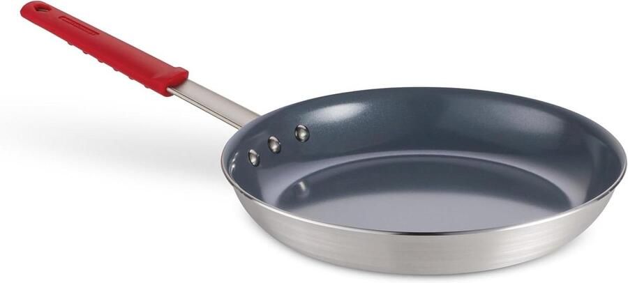 Keramische koekenpan Antiaanbakpan Dagelijks koken Versterkte coating 30 cm Grijs