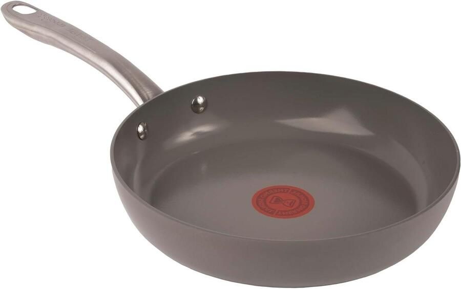 Keramische Koekenpan Antiaanbakpan Gezond Koken Thermo-signaal Indicator 24 cm Grijs