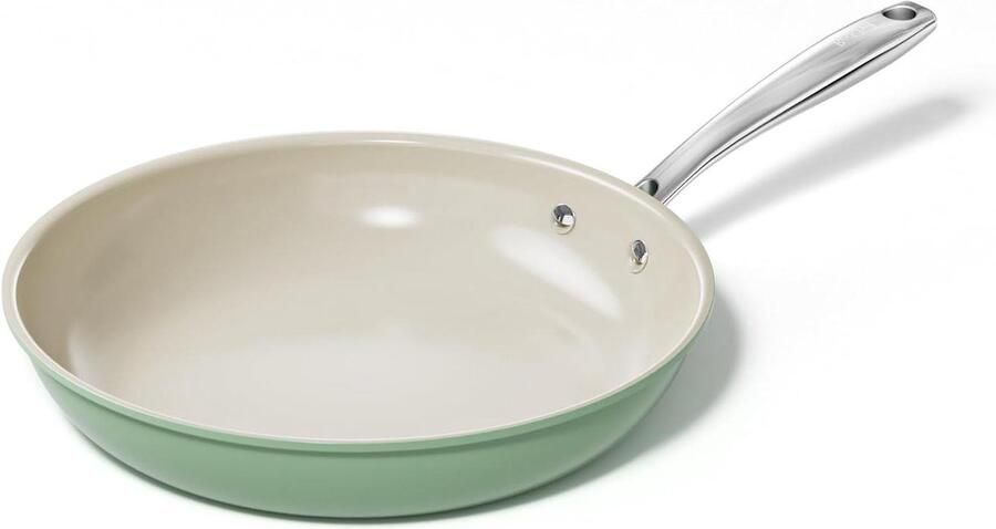 Keramische Koekenpan Antiaanbakpan Koekenpan Gezond Koken PFAS PFOA PTFE Vrij 28 cm Zwart