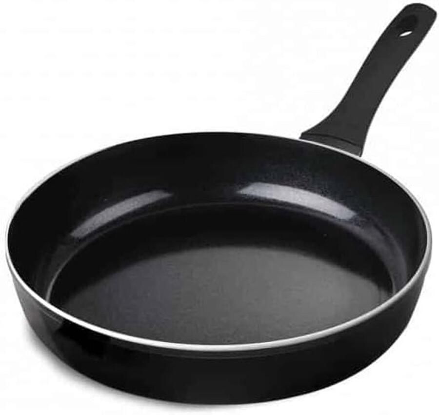 Keramische Koekenpan Antiaanbakpan Koken en Bakken Keramische Antiaanbaklaag 28 cm Zwart