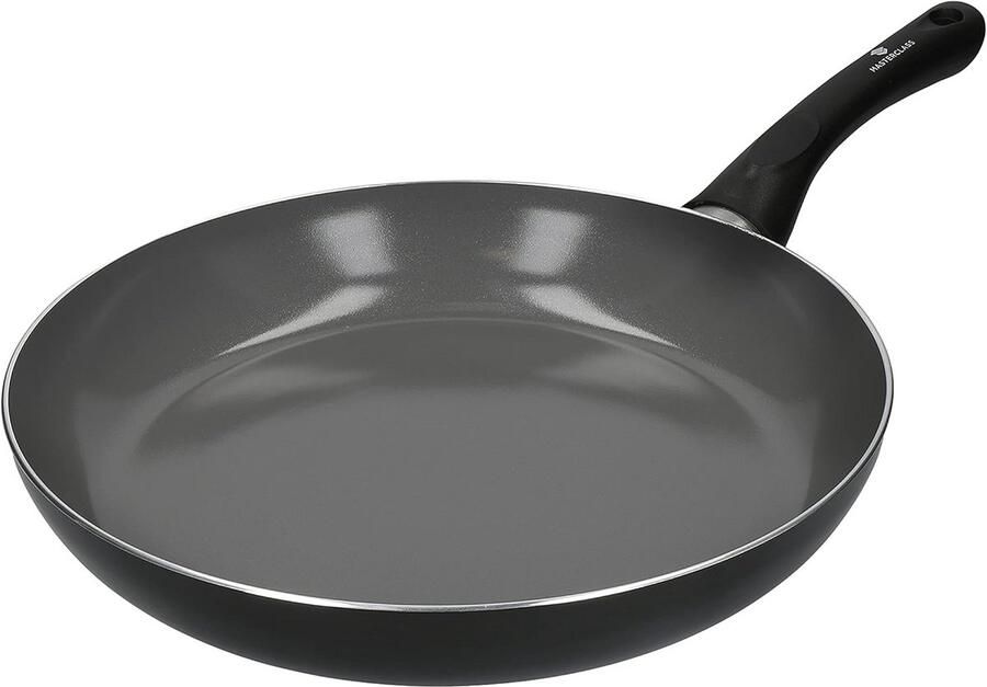 Keramische Koekenpan Eco Pan Gezond Koken Gemaakt van gerecycled aluminium 30 cm Zwart