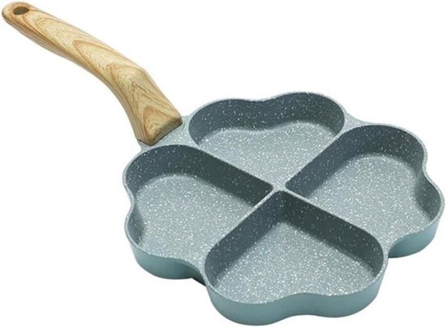 Keramische koekenpan Eierkoekenpan pannenkoekenpan Ontbijt bakken Hartvormige vakken 33 cm kleuren