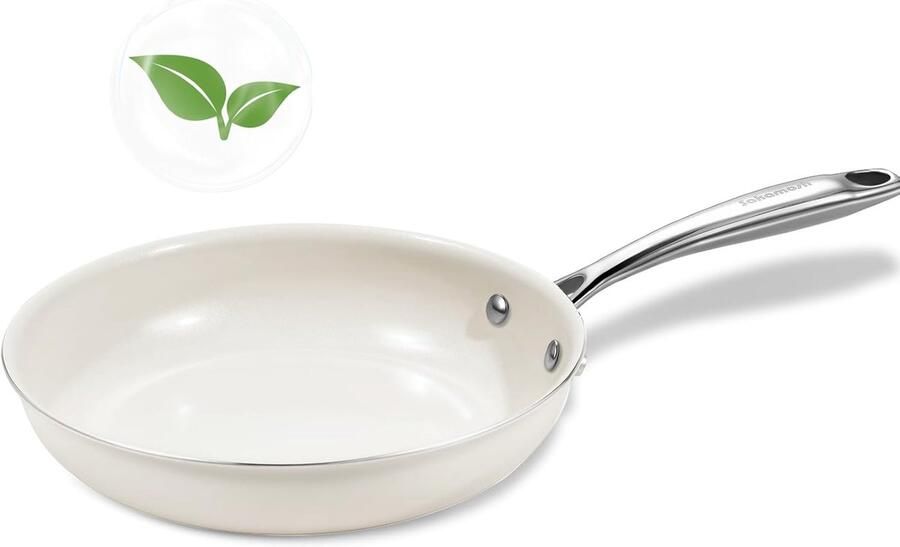 Keramische Koekenpan Kleine koekenpan Gezond koken Pannenkoeken bakken 20 cm Zwart