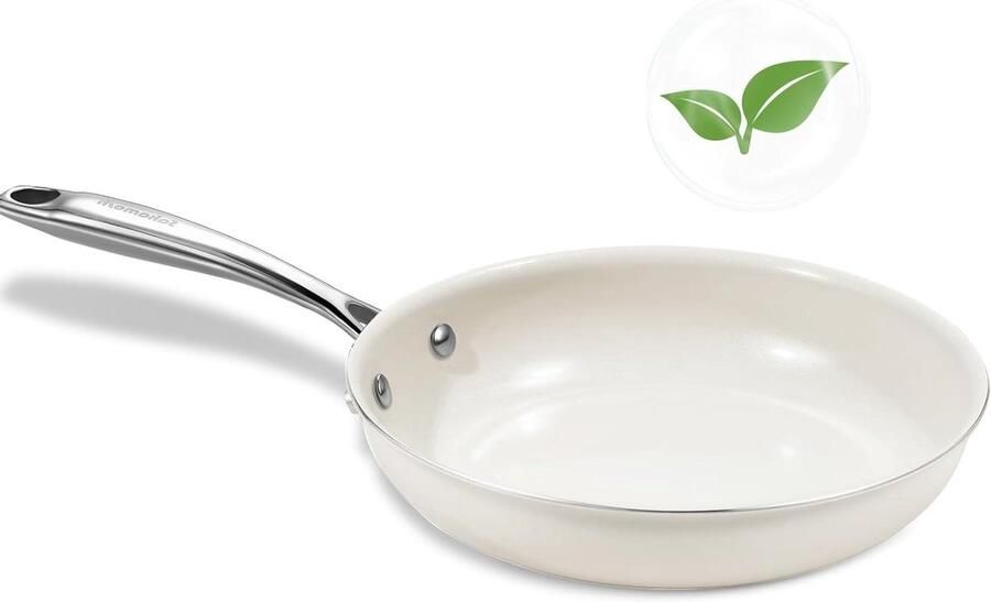 Keramische Koekenpan Kleine koekenpan Gezond Koken Pfas Vrij 20 cm Zwart
