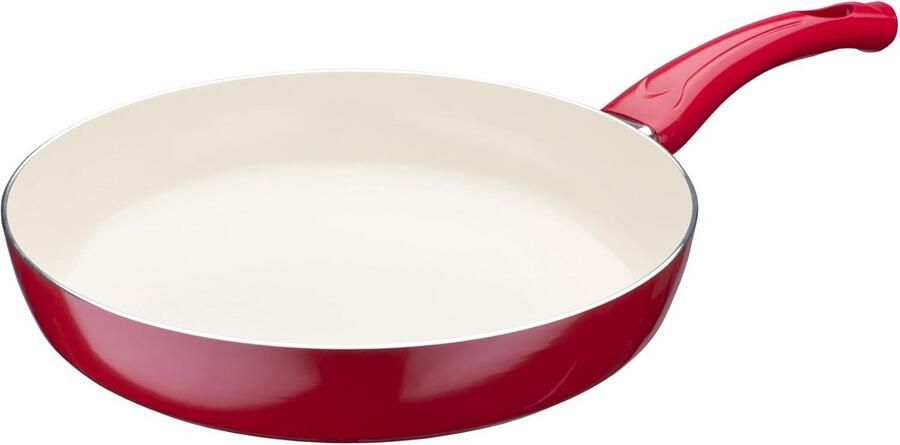 Keramische Koekenpan Lekker Koken Krasbestendige Afwerking 28 cm Beige