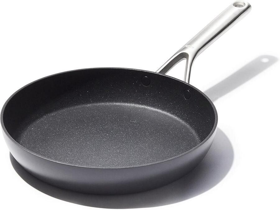 Keramische Koekenpan met anti-aanbaklaag Snel en gemakkelijk bakken Versterkt met diamanten 254 cm diameter Zwart