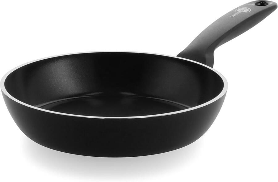 Keramische Koekenpan met antiaanbaklaag Dagelijks koken PFOA-vrije keramische coating 20 cm Zwart