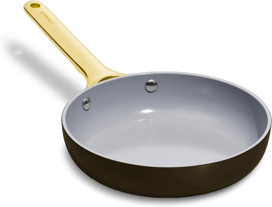 Keramische Koekenpan Mini Braadpan Antiaanbak Gezond Koken Natuurlijk Antiaanbak 20 cm Diameter Zwart