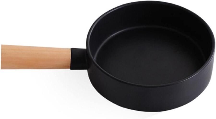 Keramische Koekenpan Pastabord Dessertplaat Westers Eten Bereiden Niet Krasgevoelig 20 cm Zwart