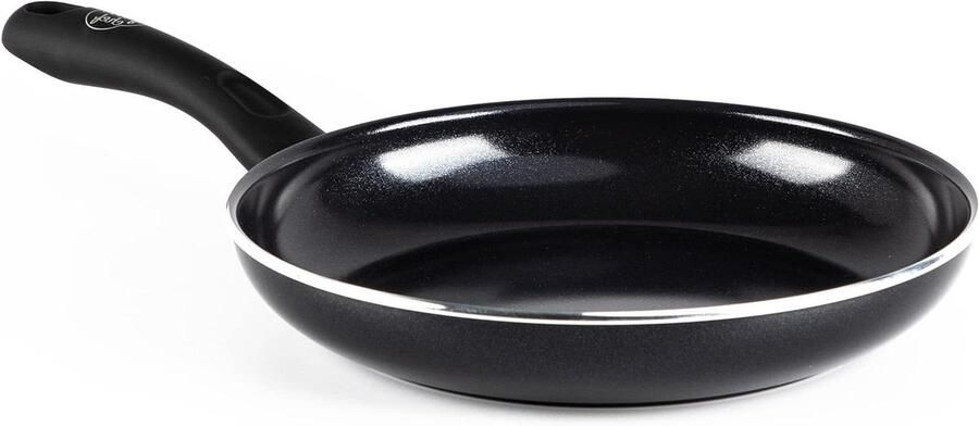 Keramische Koekenpan PFAS-vrij Gezond Koken Diamantversterkte Coating 24 cm Zwart