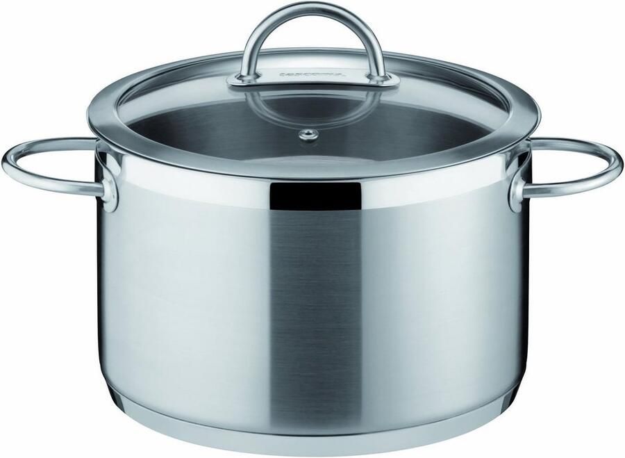 Keramische Koekenpan Zilver 32 cm met Deksel Geschikt voor Inductie