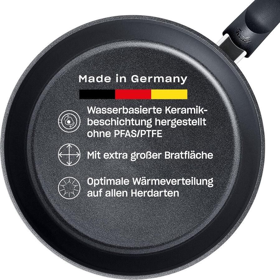 Keramische Koekenpan Zwart Aluminium 24 cm Anti-aanbaklaag Geschikt voor Inductie