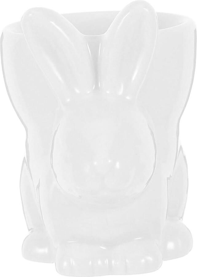 Keramische Konijnen Eierdop Eierhouder Dierlijk Ontbijt Serveren Uniek Konijn Ontwerp 7.2 x 6.8 x 5.1 cm