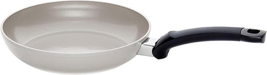 Keramische Braadpan Antiaanbakpan Gezond Bakken PFAS PTFE Vrij 24 cm Warm Grijs