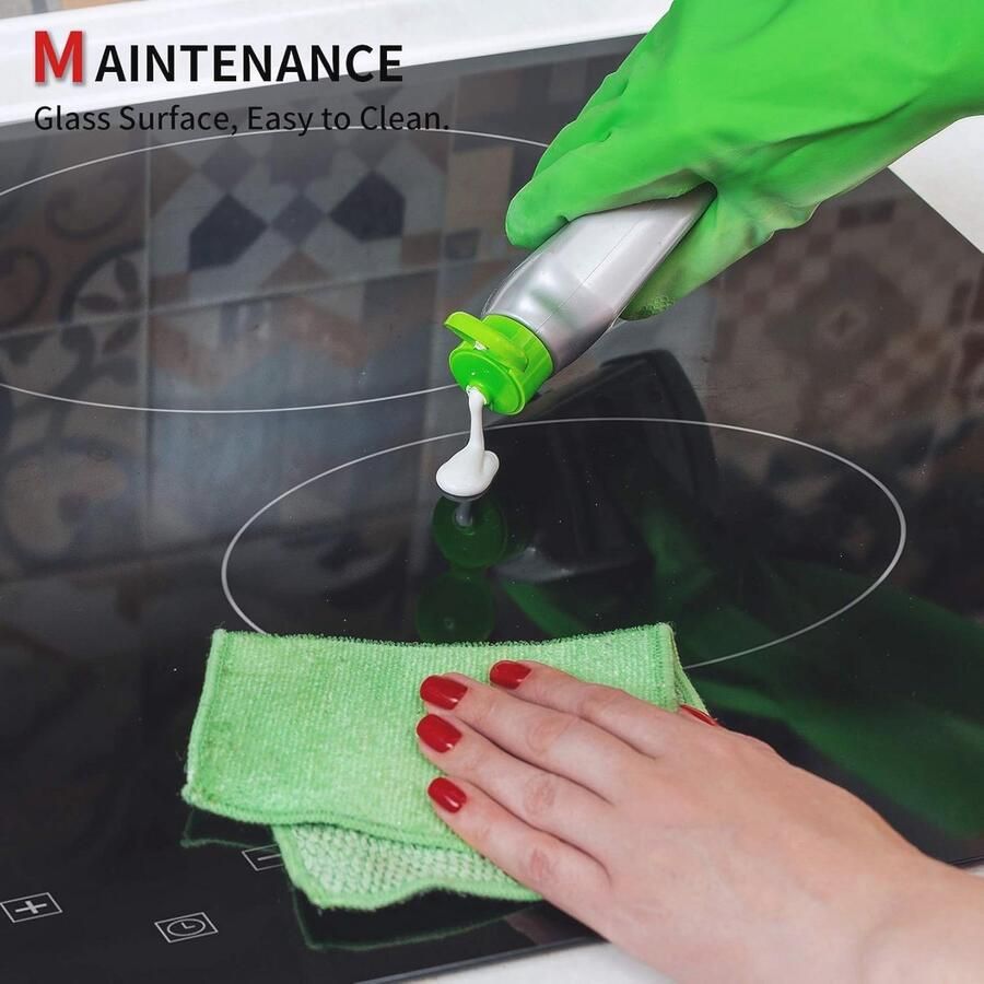 Keramische Kookplaat 5 Zones 77 cm Elektrische Kookplaat met Aanraakbediening en Timer