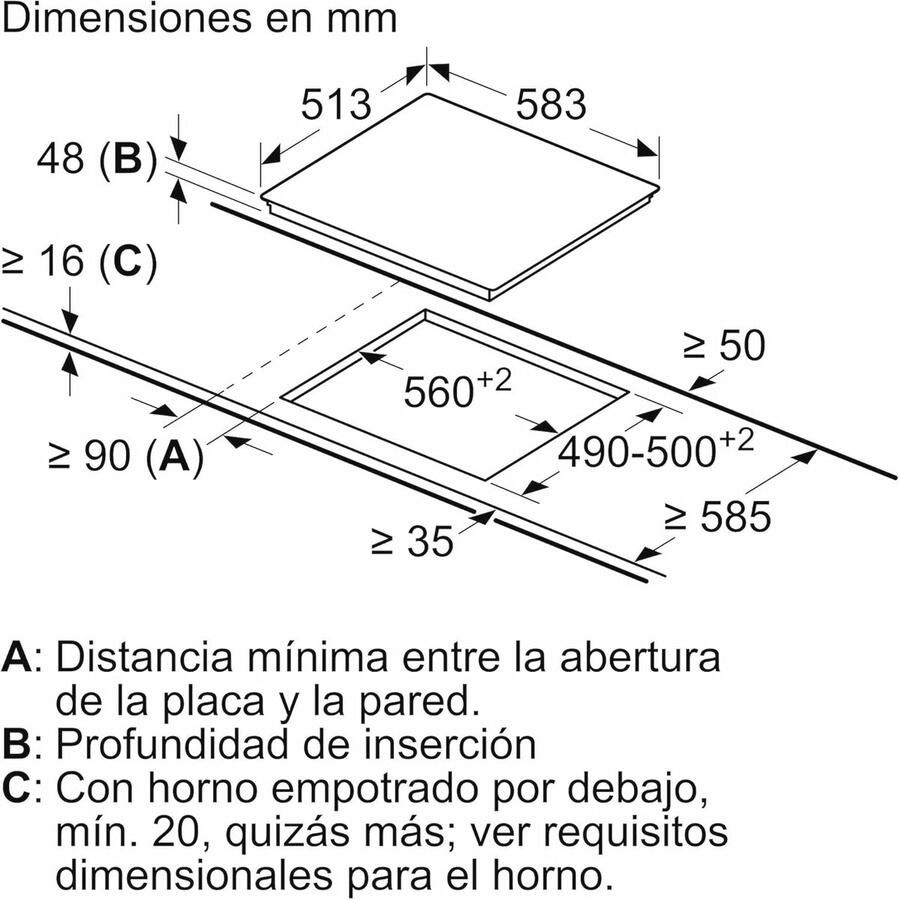 Keramische kookplaat 60 cm met schuifregelaar 4 zones en geheugenfunctie - Foto 2