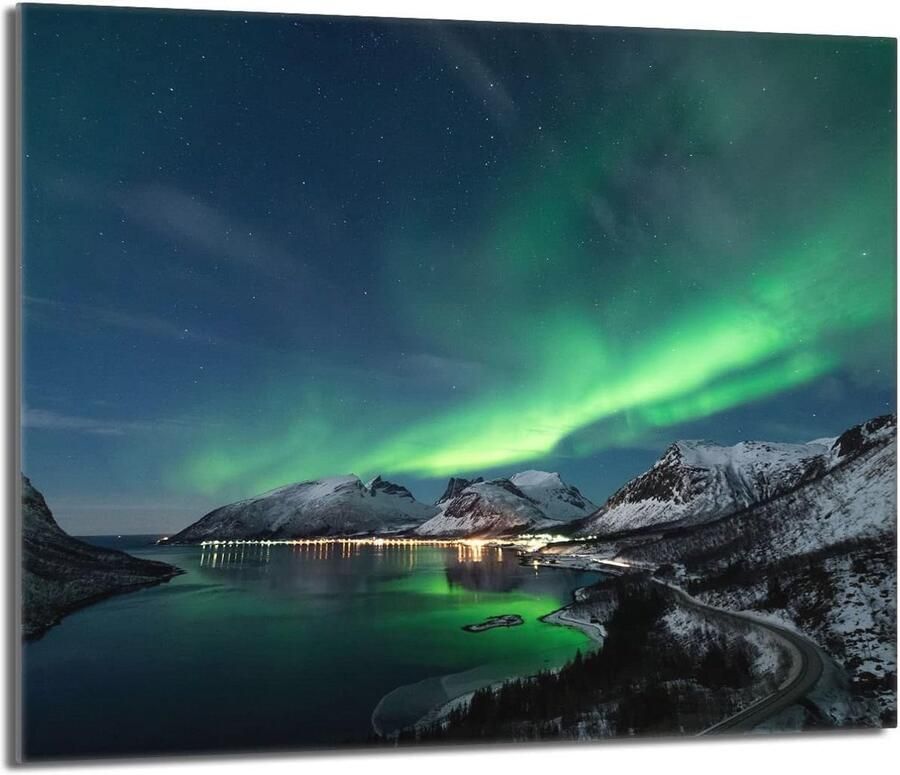 Keramische kookplaat afdekplaat 60x52 cm glazen snijplank en spatbescherming